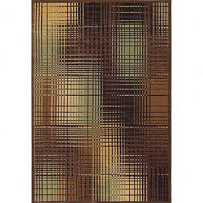 Kaleen Viceroy 8 X 10 Pembroke Chocolate Area Rugs