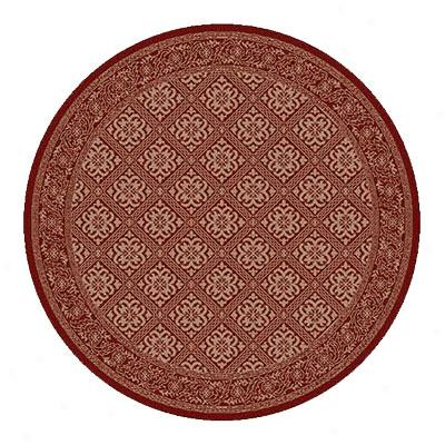 Kane Carpet Grand Elegance 5 Round Warm Feelings Scarlet Sparkle Area Rugs