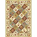 Kas Oriental Rugs. Inc. Alexandria 5 X 8 Alexandria Earthtone Floral Panel Area Rugs