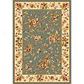 Kas Oriental Rugs. Inc. Alexandria Round 7 Ft Alexandria Blue/ivory Rose Garden Area Rugs