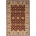 Kas Oriental Rugs. Inc. Cambridge Round 7 Ft Cambridge Red/ivory Floral Agra Arwa Rugs