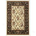 Kas Oriental Rugs. Inc. Cambridge 7 X 10 Cambridge Ivory/black Floral Ribbojs Area Rugs