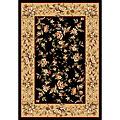 Kas Oriental Rugs. Inc. Cambridge 2 X 3 Cambridge Black/beige Floral Delight Area Rugs