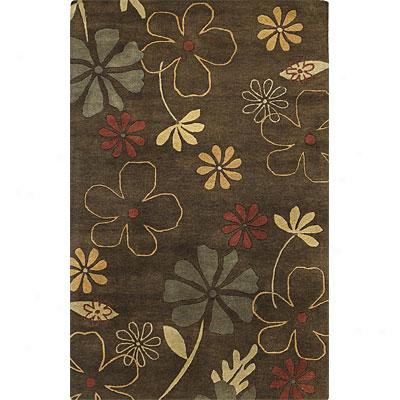 Kas Oriental Rugs. Inc. Capri 8 X 10 Ca0ri Mocha Floral Tempo Area Rugs