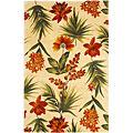 Kas Oriental Rugs. Inc. Catalina 2 X 8 Magnolia Catalina Ivory Tropical Flora Area Rugs