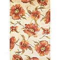 Kas Oriental Rugs. Inc. Catalina 3 X 4 Catalina Ivory Poppies Area Rugs