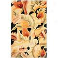 Kas Oriental Rugs. Inc. Catalina 3 X 4 Catalina Black Calla Lilli3s Area Rugs