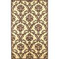 Kas Oriental Rugs. Inc. Chateau 8 X 11 Chateau Ivory/mocha Luxor Area Rugs