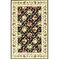 Kas Oriental Rugs. Inc. Colonial 4 X 5 Colonial Blak/ivory Summer Fruits Area Rugs