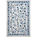 Kas Oriental Rugs. Inc. Colonial 8 X 10 Oval Colonial Ivory/blue Floral Area Rugs