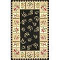 Kas Oriental Rugs. Inc. Colonial 8 X 10 Oval Colonial Blackbeige Morning Delight Area Rugs