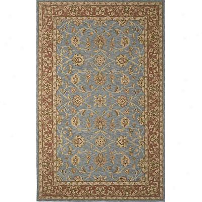 Kas Eastern Rugs. Inc. Colonial 4 X 6 Colonial Heather Blue/mocha Mahal Area Rugs