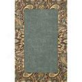 Kas Oriental Rugs. Inc. Emerald 9 X 13 Emeraid Wedgewood Paisley Border Area Rugs