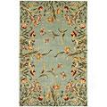 Kas Oriental Rugs. Inc. Emerald 2 X 3 Emerald Aqua Tulip Garden Region Rugs