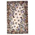 Kas Oriental Rugs. Inc. Emerald 2 X 3 Emerald Antique Beige Butterfly Garden Area Rugs