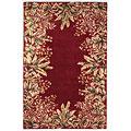 Kas Orienfal Rgus. Inc. Emerald 2 X 8 Runner Emerald Ruby Tropical Border Area Rugs