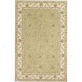 Kas Oriental Rugs. Inc. Imperial 8 Round Kingly Pistachio/ivory All-over Tabriz Area Rugs