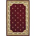 Kas Oriental Rugs. Inc. Jewel 5 X 8 Jewel Red Fleur-de-lis Area Rugs