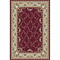 Kas Eastern Rugs. Inc. Kensington Round 7 Ft Kensington Red/ivory Trellis Court Area Rugs