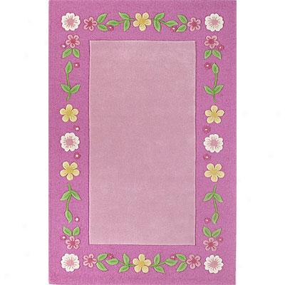 Kas Orientsl Rugs. Inc. Kidding Around 5 X 8 Kidding Around Pink Floral Fun Area Rugs