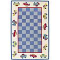 Kas Oriental Rugs. Inc. Kidding Around 3 X 5 Kidding Around Blue/ivory Cars Area Rugs