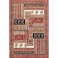 Kas Oriental Rugs. Inc. Mandalay 3 X 5 Mandalay Red Floral Multi-panel Area Rugs