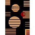 Kas Oriental Rugs. Inc. Moda Round 4 Ft Moda Black Contempo Area Rugs