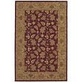 Kas Oriental Rugs. Inc. Patina Runner 2 X 8 Patina Buryundy/dk.beige All-over Floral Area Rugs