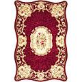 Kas Oriental Rugs. Inc. Providence 7 X9 Providence Ruby Floral Court Area Rugs