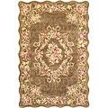 Kas Oriental Rugs. Inc. Providence 2 X 4 Providence Mocha Floral Savonnerie Area Rugs