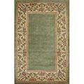 Kas Oriental Rugs. Inc. Ruby 2 X 4 Ruby Sage Floral Border Area Rugs