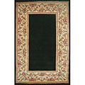 Kas Oriental Rugs. Inc. Ruby 3 X 5 Ruby Black Floral Border Area Rugs