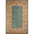 Kas Oriental Rugs. Inc. Ruby 5 X 8 Ruby Slate Blue Floral Border Area Rugs