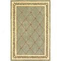 Kas Oriental Rugs. Inc. Ruby Messenger 2 X 7 Ruby Sage/ivory Trellis Area Rugs