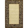 Kas Eastern Rugs. Inc. Sahara 2 X 4 Sahara Beige Tiger Stripes Border Area Rugs