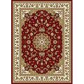 Kas Oriental Rugs. Inc. Seville 5 X 7 Seville Red/ivory Medallion Kashan Area Rugs