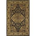 Kas Oriental Rugs. Inc. Taj Palace Runner 2 X 8 Taj Palace Black/coffee Polynaise Area Rugs