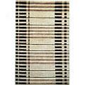 Kas Oriental Rugs. Inc. Valencia 8 X 11 Valencia Ivory & Black Stripes Area Rugs