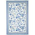 Kas Oriental Rugs. Inc. Winslow 7 X 7 Round Winslow Blue/ivory Porcelain Vase Area Rugs