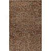 Klaussner Home Furnishings Espresso 5 X 8 Chocolate Brown/blue Area Rugs