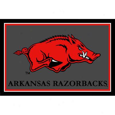 Logo Rugs Arksnsas University Arkansas Area Rug 3 X 5 Area Rugs