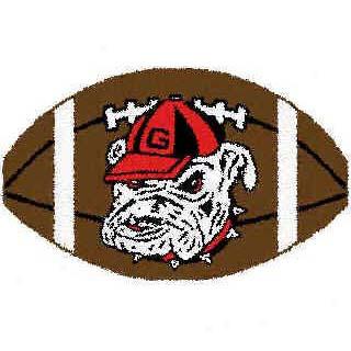 Logo Rugs Georgia University Georgia Football 2 X 2 Area Rugs