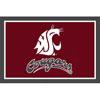 Logo Rugs Washington State University Washington State Area Rug 4 X 6 Area Rugs