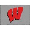 Logo Rugs Wisconsin University Wisconsin Entry Mat 2 X 2 Area Rugs