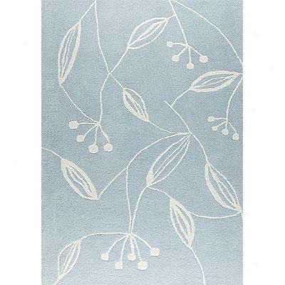 Mat The Basiccs Flora 6 X 8 Blue Area Rugs