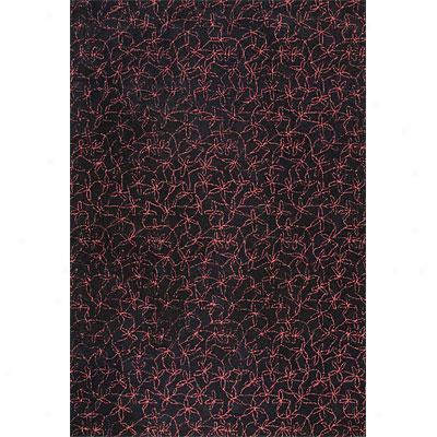 Mat The Basics Madeira 3 X 5 Black Red Area Rugs