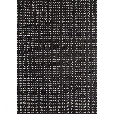 Mat The Basics Palm Dale 7 X 10 Charcoal White Area Rugs