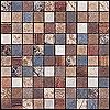 Megatrade Corp. Affreschi Series Porcelain Multicolor Mosaico Multicolor Designer Tile & Stone