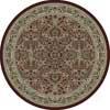 Milliken Akhisar 8 Round Cranberry Antique Area Rugs