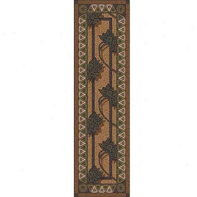 Milliken Bantam 2 X 8 Runner Walnut Area Rugs